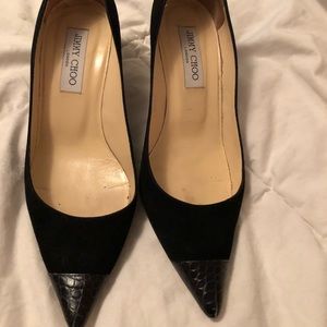 Jimmy Choo Black Suede Pumps!!!!
